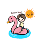Boy in pink！（個別スタンプ：33）