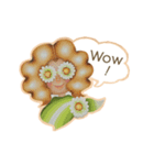 Chatty flowers sticker（個別スタンプ：16）