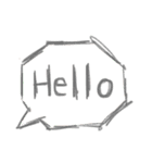 一般的に使用されている英語の単語。（個別スタンプ：2）