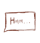 一般的に使用されている英語の単語。（個別スタンプ：36）