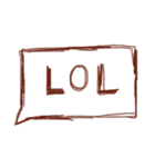 一般的に使用されている英語の単語。（個別スタンプ：37）