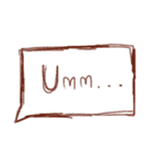一般的に使用されている英語の単語。（個別スタンプ：38）