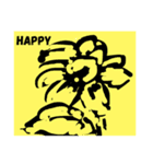 花のアート（個別スタンプ：3）