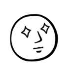 顔の丸子君（個別スタンプ：24）