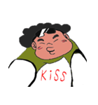 Curly Q brother（個別スタンプ：8）