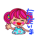 enjoy with sweet girl sticker 3 Japanese（個別スタンプ：1）