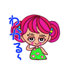 enjoy with sweet girl sticker 3 Japanese（個別スタンプ：4）