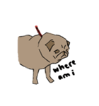 Fee Bee the Yard Pug（個別スタンプ：1）