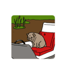Fee Bee the Yard Pug（個別スタンプ：18）