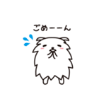 白いモコモコ犬「ユキ」（個別スタンプ：23）