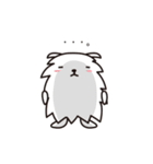 白いモコモコ犬「ユキ」（個別スタンプ：27）