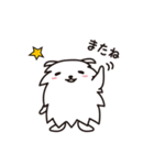 白いモコモコ犬「ユキ」（個別スタンプ：29）
