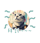 the dog and cat（個別スタンプ：16）