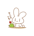 うさぎとさぼてん（個別スタンプ：14）