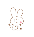 うさぎとさぼてん（個別スタンプ：36）
