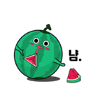 cute water melon with summer (Shubacki)（個別スタンプ：6）