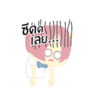 mini mild (little moody girl)（個別スタンプ：11）