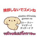 ごめんね犬日本語タイ語（個別スタンプ：12）