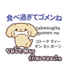 ごめんね犬日本語タイ語（個別スタンプ：17）