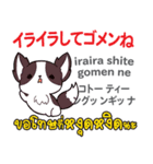 ごめんね犬日本語タイ語（個別スタンプ：23）