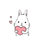 The daily life about big white rabbits（個別スタンプ：2）