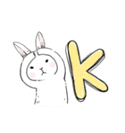 The daily life about big white rabbits（個別スタンプ：8）