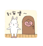 The daily life about big white rabbits（個別スタンプ：9）