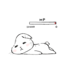 The daily life about big white rabbits（個別スタンプ：11）