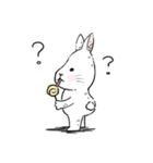 The daily life about big white rabbits（個別スタンプ：13）