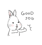 The daily life about big white rabbits（個別スタンプ：14）