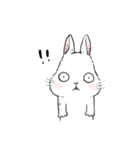The daily life about big white rabbits（個別スタンプ：16）