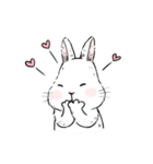 The daily life about big white rabbits（個別スタンプ：19）