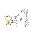 The daily life about big white rabbits（個別スタンプ：20）