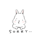 The daily life about big white rabbits（個別スタンプ：26）