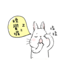 The daily life about big white rabbits（個別スタンプ：37）