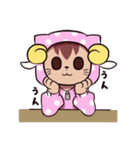 水玉フーディねこ（個別スタンプ：11）