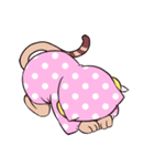 水玉フーディねこ（個別スタンプ：17）