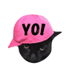 黒猫の猫氏。（個別スタンプ：4）
