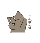 マロ眉ねこの日常会話(？)（個別スタンプ：2）