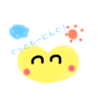ハートさんの日常あいさつ（個別スタンプ：3）