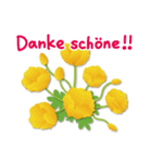 ありがとう花が咲くよ ドイツ語版（個別スタンプ：14）
