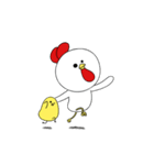 Weird Chicken and Chick（個別スタンプ：1）