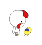 Weird Chicken and Chick（個別スタンプ：9）