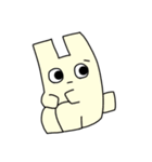 不安定うさぎ。（個別スタンプ：18）