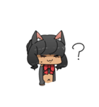 黒猫のクロ子（個別スタンプ：3）