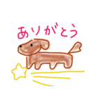 左しか向けない犬（個別スタンプ：1）