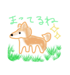 左しか向けない犬（個別スタンプ：4）