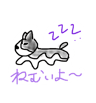 左しか向けない犬（個別スタンプ：5）