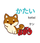 料理が上手な犬日本語タイ語（個別スタンプ：9）