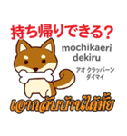 料理が上手な犬日本語タイ語（個別スタンプ：29）